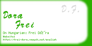 dora frei business card